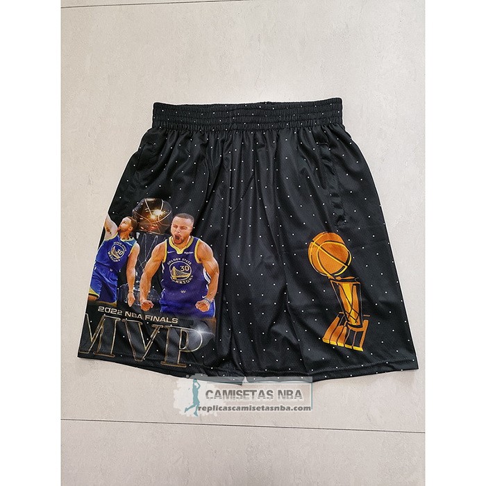 Pantalone Golden State Warriors MVP 2022 NBA Finals Negro